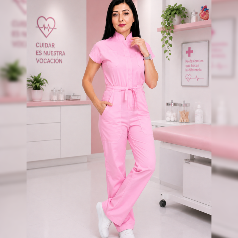 Jumpsuit rosa pastel